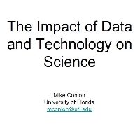The Impact of Data and Technology on Science